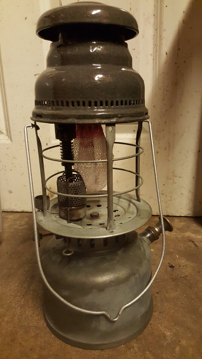 Lanterna a cherosene da campeggio retrò 25/31cm grande 220ml lampada in stile Vi