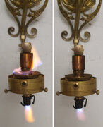 Chaleur Intens Lumiere S A lamp pre heat and Bunsen flame.jpg