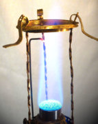Bystrom Arc Lamp Blue Bunsen flame.jpg